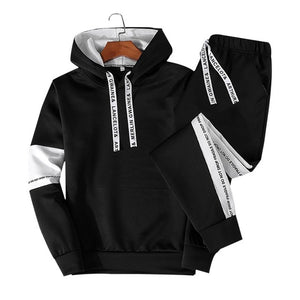 LBL Patchwork Men's Tracksuit Sportswear Autumn Mens Hoodie Set Spring Fashion Letter Printed Sweatsuit Male Trainingspak Mannen