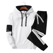 Load image into Gallery viewer, LBL Patchwork Men&#39;s Tracksuit Sportswear Autumn Mens Hoodie Set Spring Fashion Letter Printed Sweatsuit Male Trainingspak Mannen