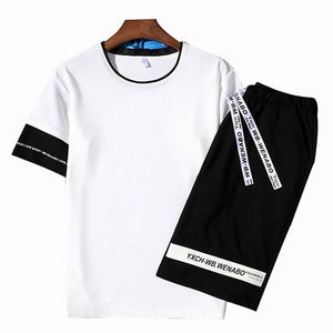 LBL Patchwork Men's Tracksuit Sportswear Autumn Mens Hoodie Set Spring Fashion Letter Printed Sweatsuit Male Trainingspak Mannen